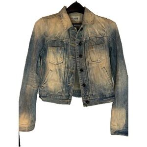 NIKISIX acid wash Jean jacket size XS vintage look